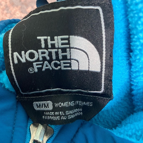 Turquoise Blue NorthFace Hoodie - Picture 3 of 4
